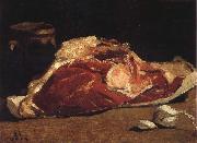 Claude Monet Still Life with Meat France oil painting artist